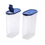 Signoraware 749S2 Plastic Cereal Dispenser - 1200 ml, 2 Pieces, Blue