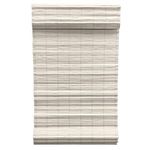 Radiance Bamboo Roman Shades for Windows - Cordless Distressed Bamboo Blinds for Minimal Privacy & Light Filtering - Brooklyn Flatstick Bamboo Shades - White - 35" W x 64" L - (2216912E)