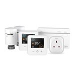 Drayton Wiser Smart Thermostat Kit 3 with 2 TRVs & Smart Plug - Complete Heating & Hot Water Control - Compatible with Boilers, White