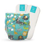 Charlie Banana Hybrid AIO 2 Inserts Diaper, Gone Safari