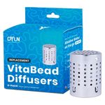 DYLN VitaBead Diffuser | Creates Hydrogen-Rich, pH 9+ Alkaline Antioxidant Water | Replacement for DYLN Bottle | Natural Mineral Ionized Hydrogen Generator for Delicious Tasting Water | 4-Pack