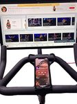 PELOGADGET Phone and Tablet Mount Holder for Peloton Plus Exercise Bike | Anti-Slip Steel Tray for iPhone, iPad Mini, iPad Pro, and iPad Air | Sturdy Peloton Bike Accessory for Smartphones - Black