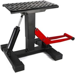 Garveetech Dirt Bike Lift Stand, Hydraulic Motorcycle Lift Stand 440 Lbs Capacity, Adjustable Height Hoist Table, for Dirt Pit Bike Repair, Maintenance, Motorbike Repair Accessories Tools