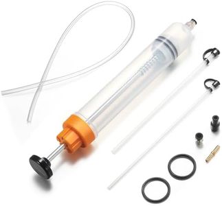 FOUR UNCLES 500cc Fluid Extractor & Fill Pump for Automotive Use - Oil Syringe with a 28" Hose & Two 12" Extension Tubes for Easy Oil Change