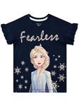 Disney Girls Frozen T-Shirt Elsa Blue Size 8