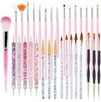 VINCAOR Nail Art Brushes 32PCS Prof