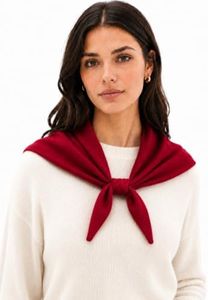 Anwiss 100% Cashmere Small Triangle Scarf for Women, Lightweight Neck Wrap