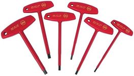 Wiha 33490 T-Handle Hex Driver Set, Inch, 1000 Volt, 6 Piece