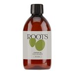 Roots Organic Castor Oil. Suitable for Vegans & Cruelty Free. Full of Essential Fatty acids with Anti-inflammatory Properties. Nourishes Skin and Promotes Healthy and Shiny Hair