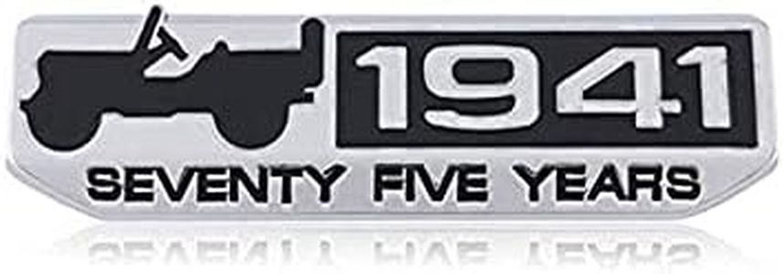 Auto Sticker 3D metallo 1941 adesivi per auto emblema distintivo decalcomania per Jeep Renegade Compass Patriot Wrangler JK Rubicon Cherokee:, adesivo 3M