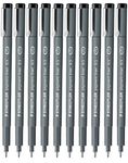 STAEDTLER Staedtler 0.5 Mm Pigment Liner Fineliner Sketching Drawing Drafting Pens Pack Of 10