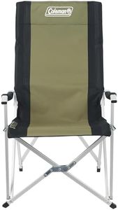 Coleman Swagger Aluminium Sling Chair | Outdoor Camping Chair, Lightweight Aluminium Design, Compactly Folds for Easy Transport, with Shoulder Strap Black/Green