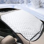 FREESOO Ice Windscreen Cover-Car Windscreen Frost Cover- Window Screen Cover for Winter- Car Snow Cover- Windshield Ice Cover- Front Window Ice Cover- Windshield Cover 145X103CM