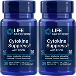 Life Extension Cytokine Suppress, with Egcg 30 Vcaps (30 Vcap) - Pack of 2