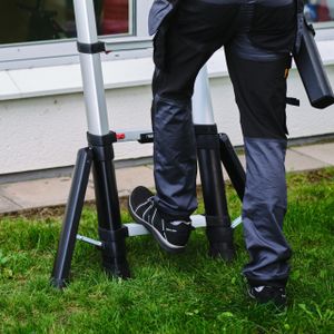 Telesteps Prime-X-Line 3.5m Telescopic Ladder – Aluminium, Stabilizers, 150kg Load