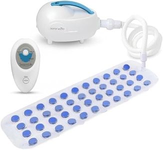 SereneLife Portable Spa Bubble Bath Massager - Thermal Spa Waterproof Non-slip Mat with Suction Cup Bottom, Motorized Air Pump & Adjustable Bubble Settings - Remote Control Included - PHSPAMT22