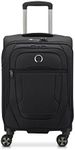 DELSEY PARIS - HELIUM DLX - Soft expandable cabin suitcase - 55x35x28 cm - 42 liters - S - Black