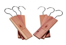 Total Wardrobe Care 6x Cedarwood Moth Repellent Hanging Wood Blocks For Wardrobe Storage And Drawers. Prevents Mildew And Odours. Natural Cedar Wood, Scented, Safe Anti Moth Killer Alternative