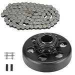 Go Kart Clutch 1" Bore 14T with 3 Feet #40/41/420 Chain, Centrifugal Clutch Fit for Minibike Mini motorcycles 8-13HP 212cc Engines, Up to 2300 RPM