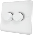 iolloi LED Dimmer Switch 2 Gang, Pu