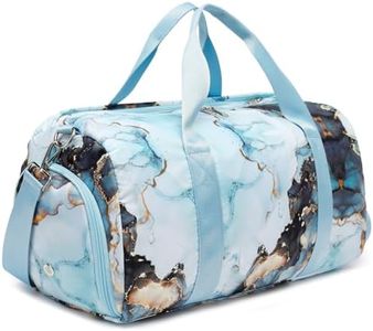 Duffle Bag for Gym Sports Women Girls Workout Travel Bag Weekender with Shoe Compartment and Wet Pocket