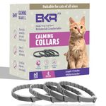 BKRMART Calming Collar for Cats Pheromone Calm Collar Efficient Relieve Stress and Anxiety Comfortable Pheromones Collars Relaxing Collars Long-Lasting 30 Days Adjustable for All Cats, 4 Pack