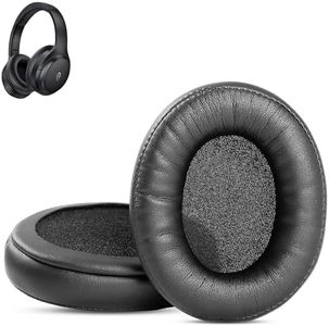 HTINDUSTRY Almohadillas de Repuesto Compatibles con los Auriculares Taotronics SoundSurge 90/TT-BH090 SoundSurge 85 Almohadillas Premium con Cuero de Proteína Más Suave/Espuma de Memoria
