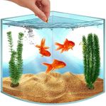 Skywin Corner Fish Tank, 1.71 Gallon Acrylic Fish Tank, Corner Aquarium for Real Life Fish, Aquarium for Small Fish, Aquariums & Fish Bowls