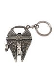 Traovien Star Wars Millennium Keychain Metal Alloy Bottle Opener & Keychain, Silver, Large