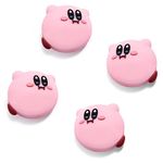 Switch Thumb Grip Joystick Covers Compatible with Switch/OLED/Lite Controller, PALPOW Cute Silicone Analog Stick Caps, 4PCS - Pink