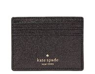 Kate Spade New York Shimmy Glitter Boxed Small Cardholder (Black)