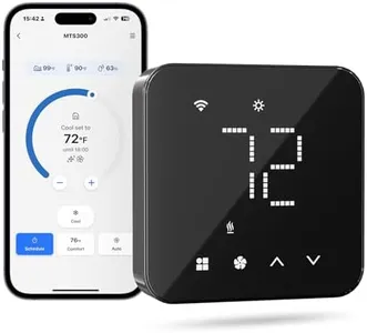 meross Smart Thermostat for Home, WiFi Thermostat Works with Matter, Alexa, Apple Home, Google Assistant, App & Voice Control, 7x24h Scheduling, Energy Saving, C-Wire Required