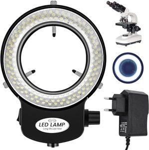 Gokelomg 144 LED microscopio luce ad lampada regolabile 0-100% per illuminazione ad Microscope