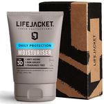 LifeJacket Daily Protection Moisturiser SPF 30 (100ml - Up to 6 months Use) Broad Spectrum Anti Fatigue, Anti-Ageing, Anti Wrinkle, UV Defence Face Cream for Sensitive Dry Skin