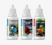 AquaNature Special Combo Betta Water Conditioner, Betta Cure & Betta Black Water (Water Conditioner, Treats Bacterial & Fungal Infection & Simulation of Amazon Water Conditioner) 30ml Each