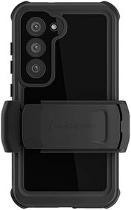 Ghostek NAUTICAL Samsung Galaxy S23 Waterproof Case with Screen Camera Protector, Belt Clip Holster Heavy Duty Protective Tough Full Body Hard Phone Covers Designed for 2023 Samsung S23 (6.1") (Black)