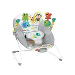 Bright Starts Playful Paradise Comfy Baby Bouncer Seat with Soothing Vibration and Toys, Unisex, 0-6 months