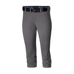 Easton Pro Elite Softball Pants, Graphite, S (Girl's, Youth Size)