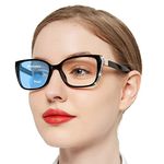 OCCI CHIARI Womens Bifocal Anti-blue Reading Glasses 2.50 Blue Light Reader Computer Glasses (Black 250)