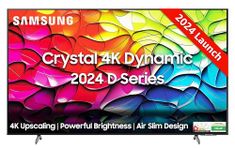 Samsung 108 cm (43 inches) D Series Brighter Crystal 4K Dynamic Ultra HD Smart LED TV UA43DUE80AKLXL (Titan Gray)