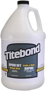 Titebond Speed Set Wood Glue, Fast Set Time, 15-Minute Clamp, Superior Strength, Increase Productivity, Visible Under Blacklight, Gallon 4366