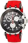 Tissot Mens T-Race Chrono Quartz Stainless Steel Casual Watch Red T1154172705100