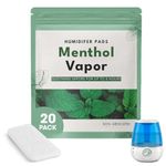 [20 Pack] Berkland Menthol Eucalyptus Humidifier Pads - Universal Vapor Pads for All Vks, Crane, Other Models - Vapopads Replacement - Natural Waterless Vaporizers Pads - Cold/Flu Symptom Relief