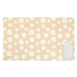 Encasa Homes Ironing Mat/Pad (120x70 cm) with 3mm Padding & Silicone Iron Rest for Steam Pressing on Tabletop or Bed - Heat Resistant, Portable, Quilting & Travel Blanket - Daisy Beige