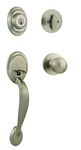 Kwikset Dakota Single Cylinder Handleset w/Polo Knob Featuring SmartKey in Satin Nickel