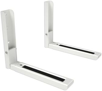 Mahara Universal Microwave Wall Bracket - Depth Adjustable Microwave Wall Mount White Bracket, Maximum Weight 45kg - White, Shelf for Microwave, Wall Stand