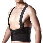 CFR Back Brace with Suspender Straps for Heavy Lifting Safety - Lumbar Support with Suspenders, Lower Back Pain Protection Belt for Men & Women in Construction, Moving & Warehouse Jobs, Heavy Lifting