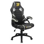 BraZen Puma PC Chair Gaming Chair for Adults Office Chair Computer Chairs Gaming Chairs for Adults Adult Gaming Chair Video Game Chairs - Black White