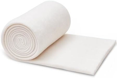 RRKTP Natural Cotton Batting for Quilting,48" x 10 Yards Batting for Quilts, Microwave Safe for Bowl Cozies,Cotton Lightweight Lining for Potholders Quilting, Batting for Sewing Handmade Quilts&DIY