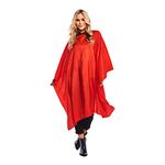 Betty Dain Lightweight Crinkle Nylon Hair Cutting / Styling Cape, Red